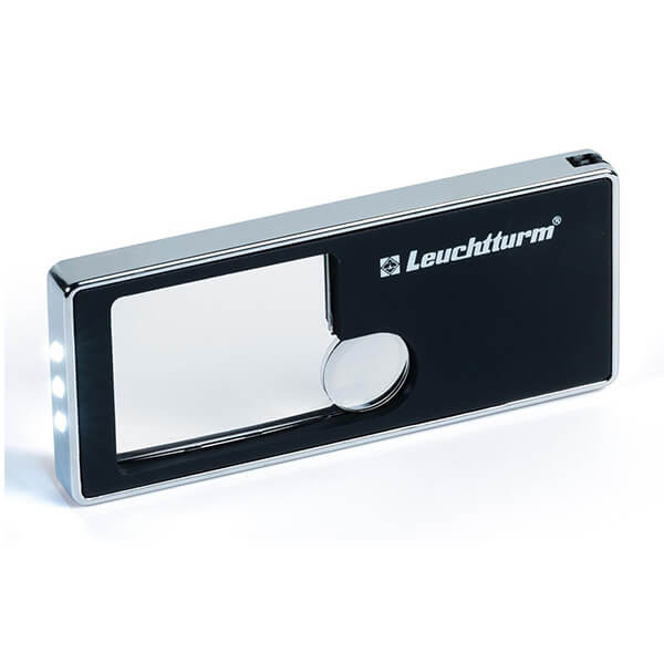 Kapesní lupa s osvětlením Leuchtturm - zvětšení 2,5x a 10x