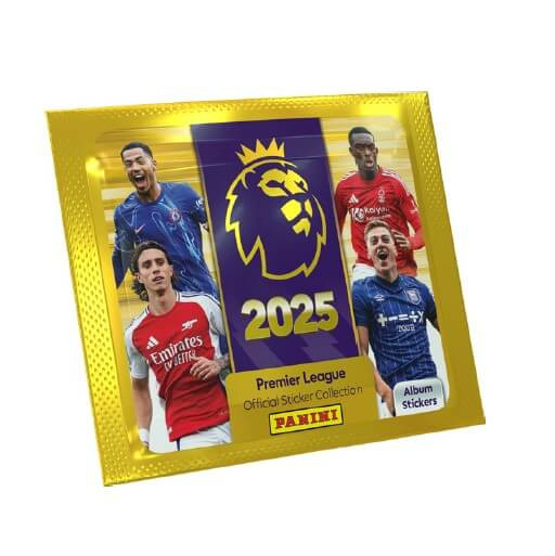 Fotbalové samolepky Panini Premier League 2024/2025 - balíček