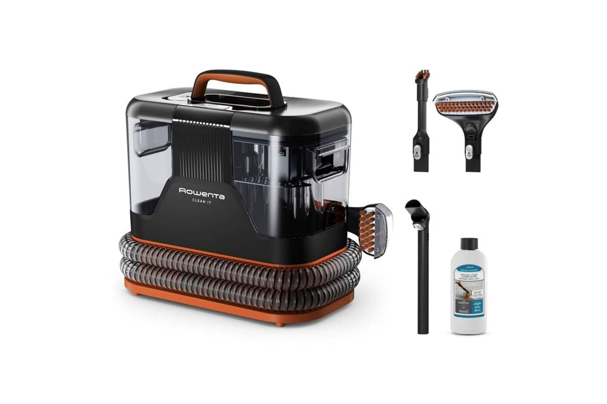 Čistič skvrn a tepovač Rowenta Clean It IN5011F0 Azurový/Černý