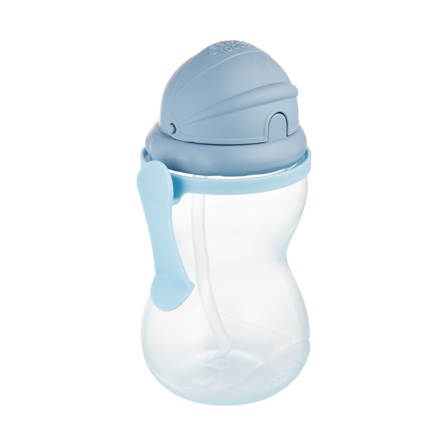 Canpol babies Lahev sportovní se slámkou 12m+ 370ml modrá