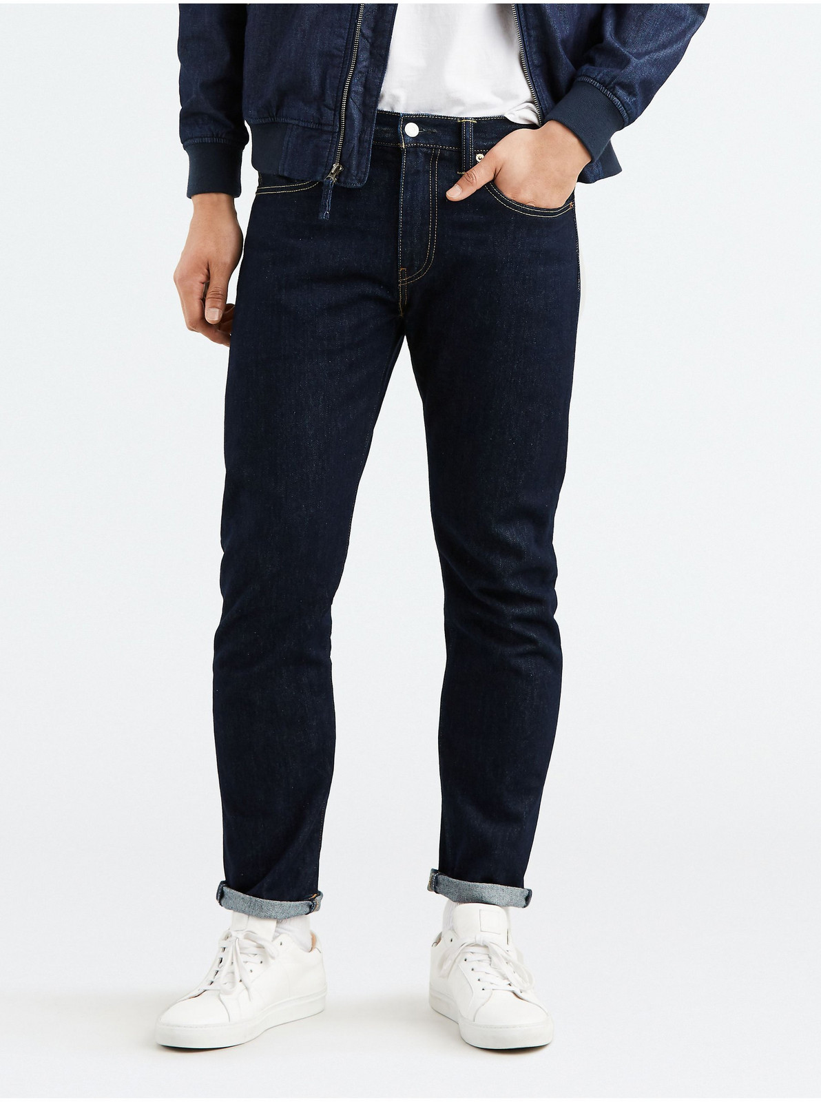 Levi's Tmavě modré pánské straight fit džíny Levi's® 502 - Pánské