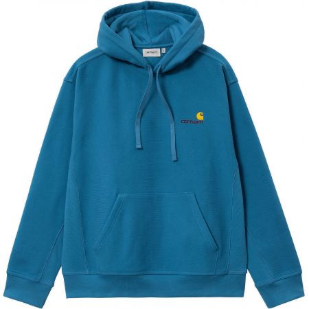 Mikina Carhartt Wip Hooded American Scri - Modrá - Xl