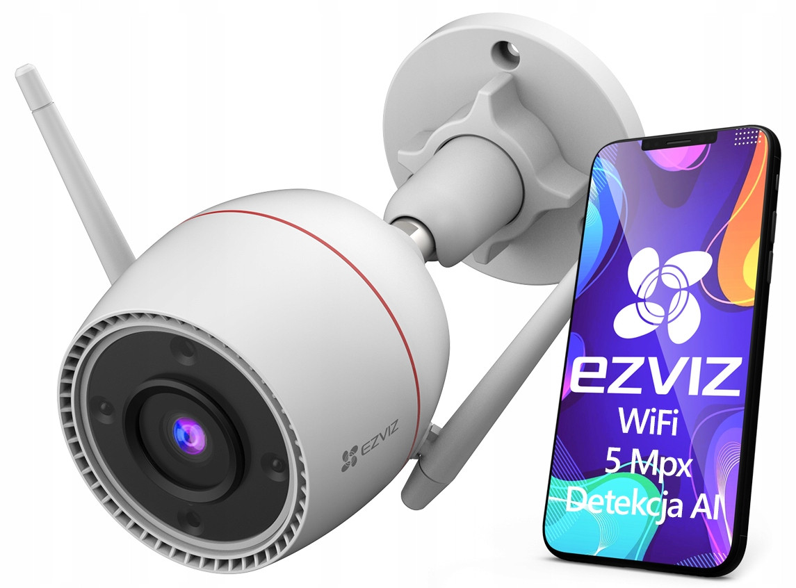 WiFi kamera Ezviz 5MPx H3c 3K Full Color 24/7 Detekce pohybu