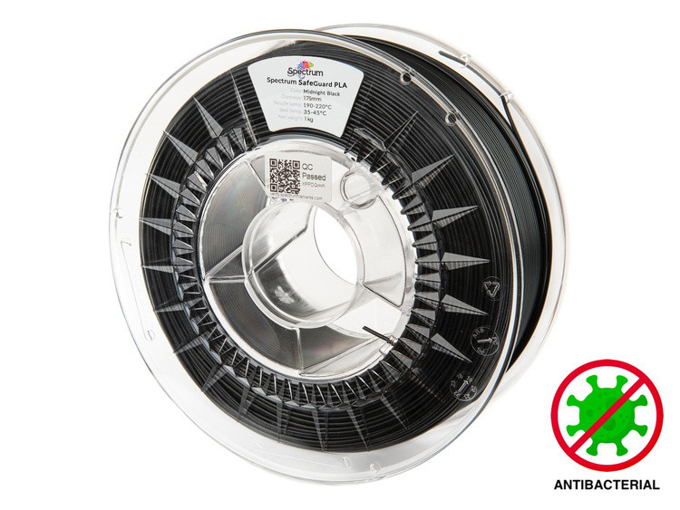 Filament Spectrum SafeGuard Pla 1,75mm Deep Black 1kg