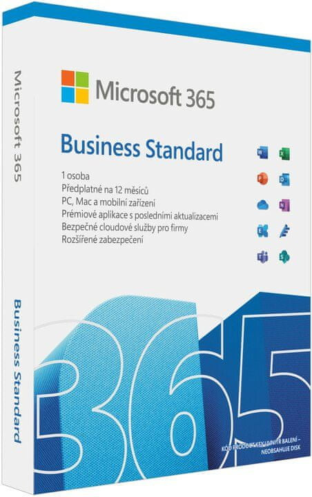 Microsoft 365 Business Standard (KLQ-00458) 1 Pc 12 měsíců Box