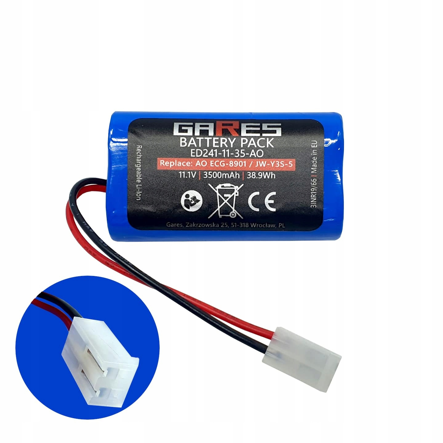 Baterie pro lékařské přístroje Aoli ECG-8901 JW-Y3S-5, 11.1V 3.5Ah Li-Ion