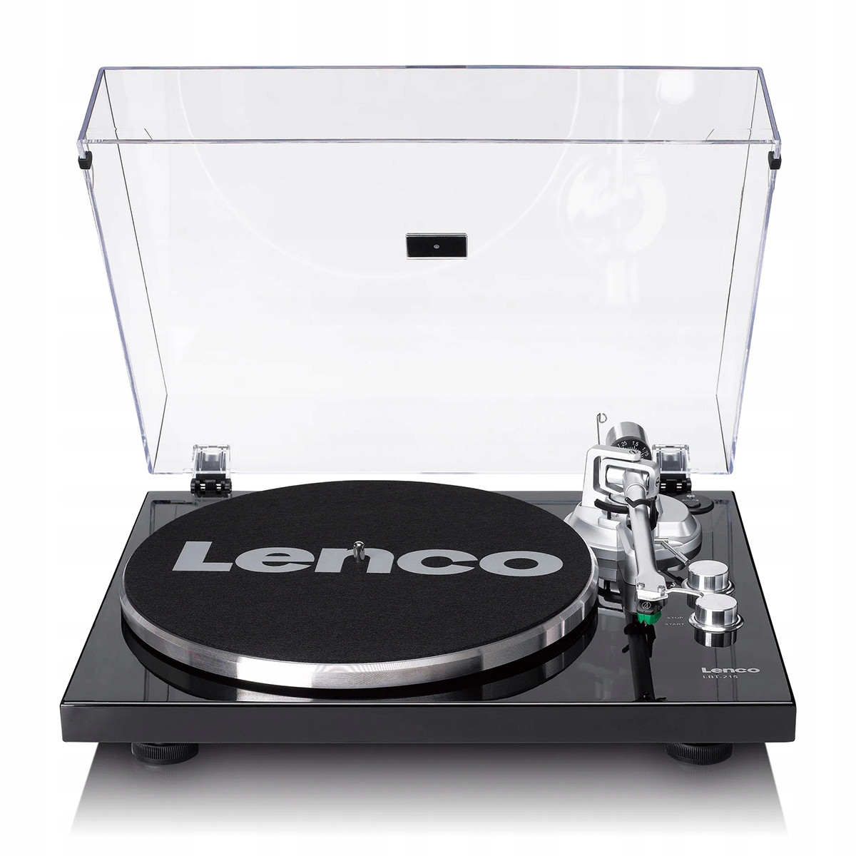Lenco LBT-215BK Expertise Gramofon Belt-Drive Bt Audio-Technica AT-VM95E
