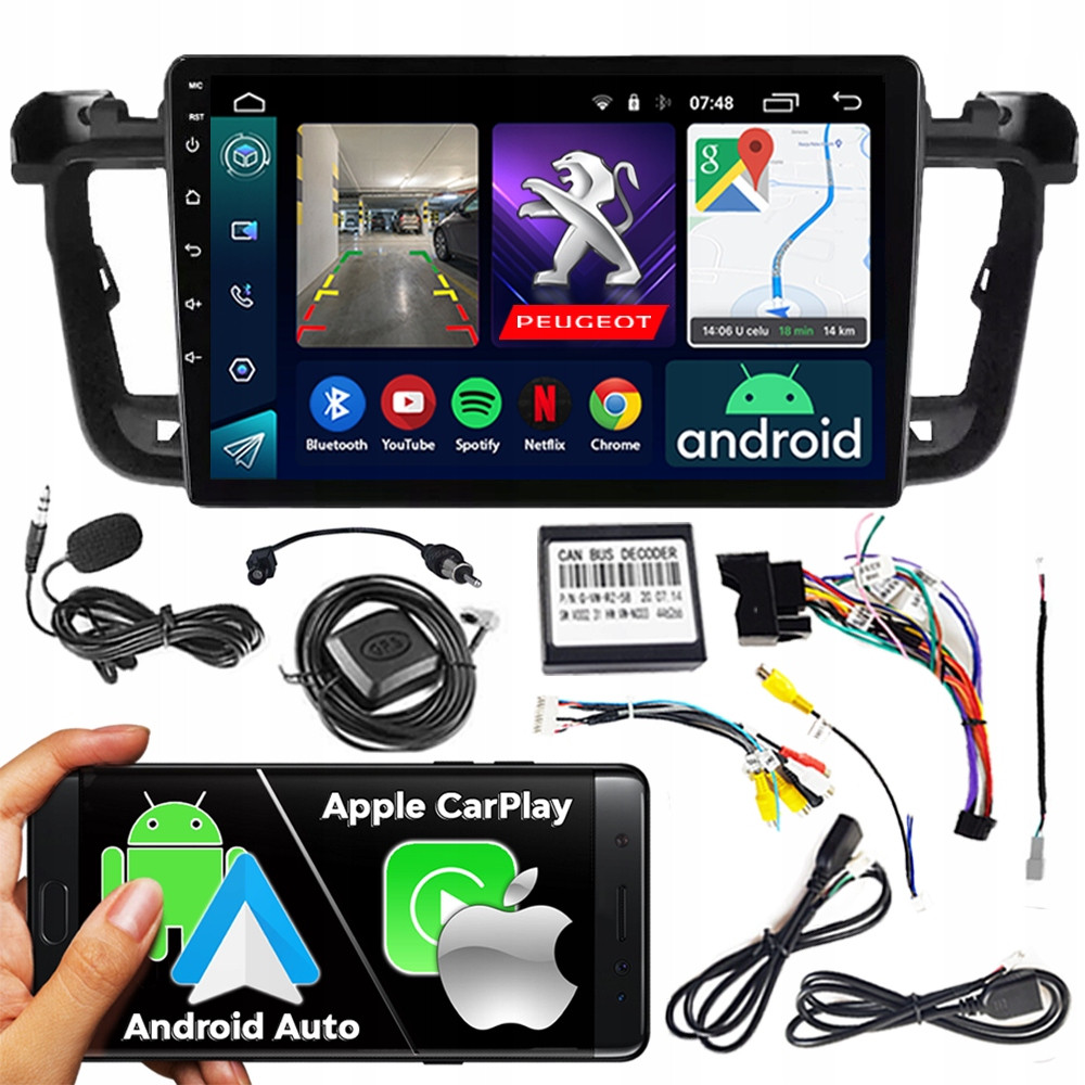 Rádio Navigace Android RS-305 Peugeot 508 2010-2018 2GB 9