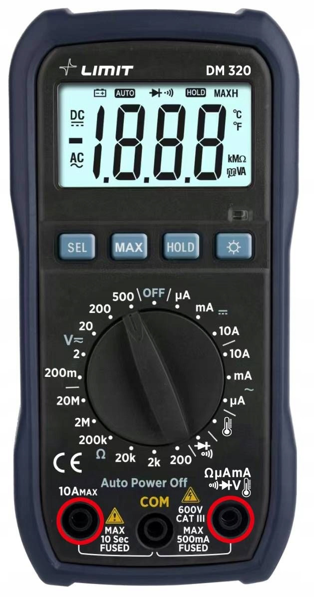 Digitální Multimetr Limit DM 320