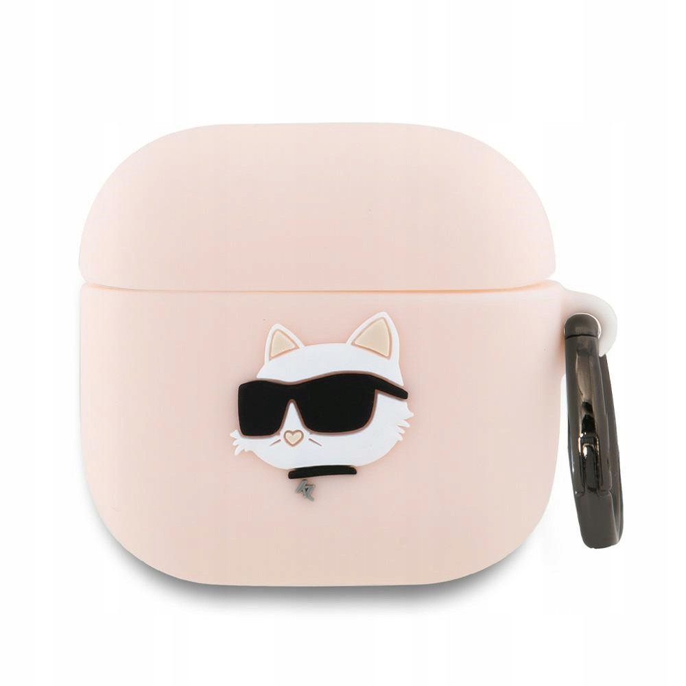 Karl Lagerfeld KLA4RUNCHP AirPods 4 cover růžová/pink Silicone Choupe