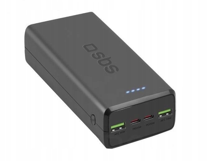 Powerbanka Sbs 30000 mAh černá Nabíjecí kabel