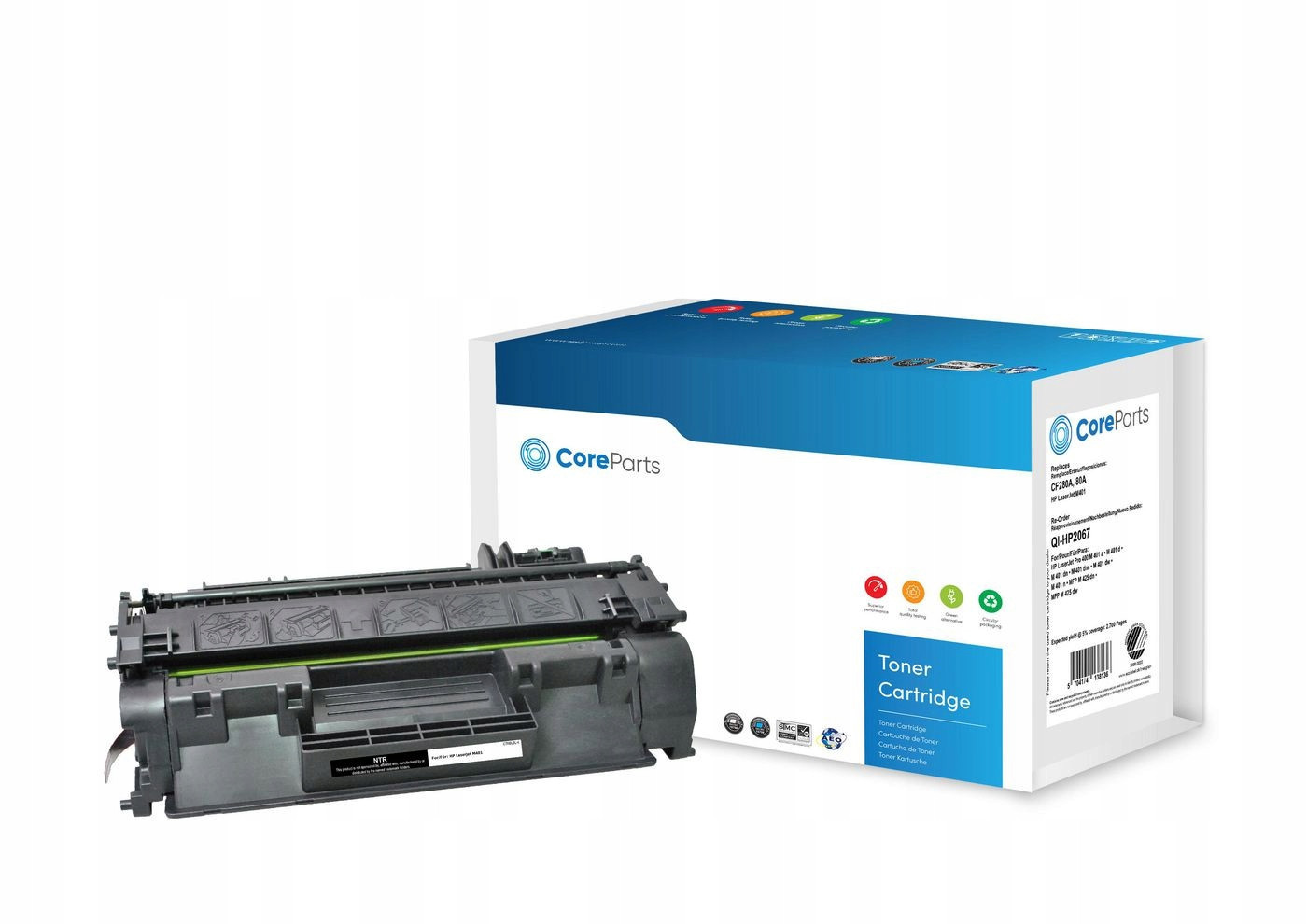 Černý toner CoreParts CF280A