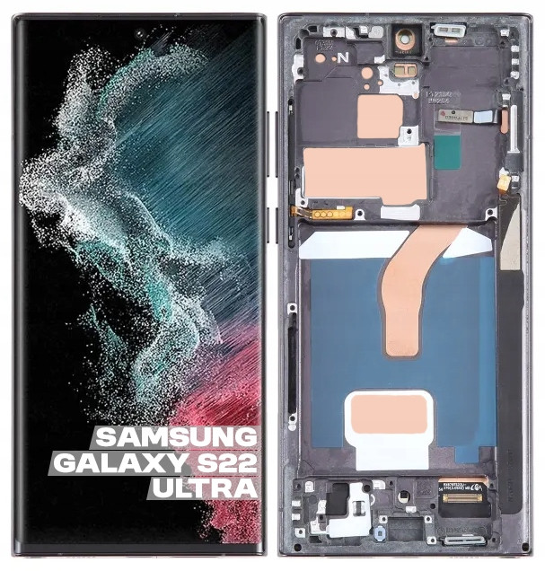 Displej Dotyková obrazovka pro Samsung Galaxy S22 Ultra S908 S908B Incell Rámeček