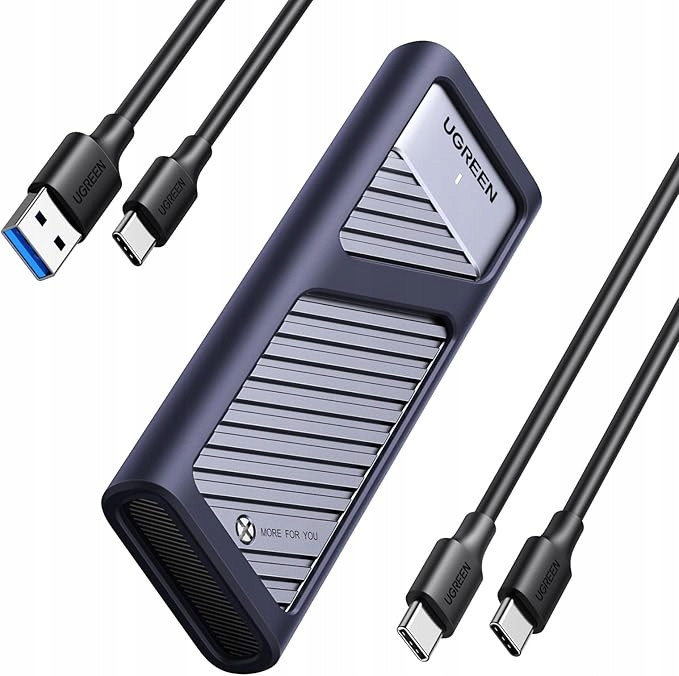 Skříň Ugreen M.2 Nvme a Sata Ssd 10 Gb/s se silikonovým krytem