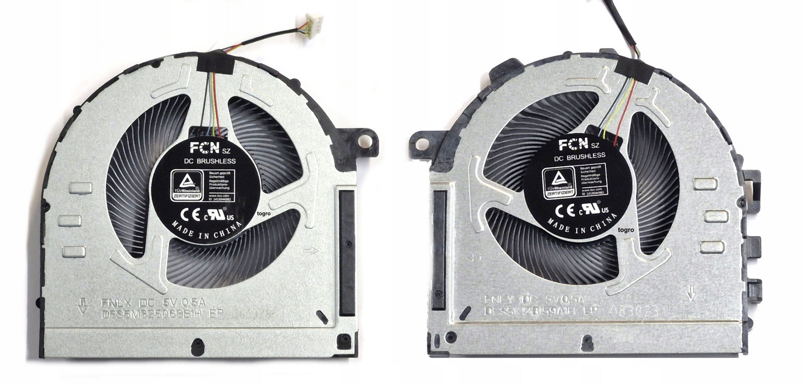 2 Ks Sada Originálních Ventilátorů Lenovo Ideapad Gaming 3-15ACH6 L+r