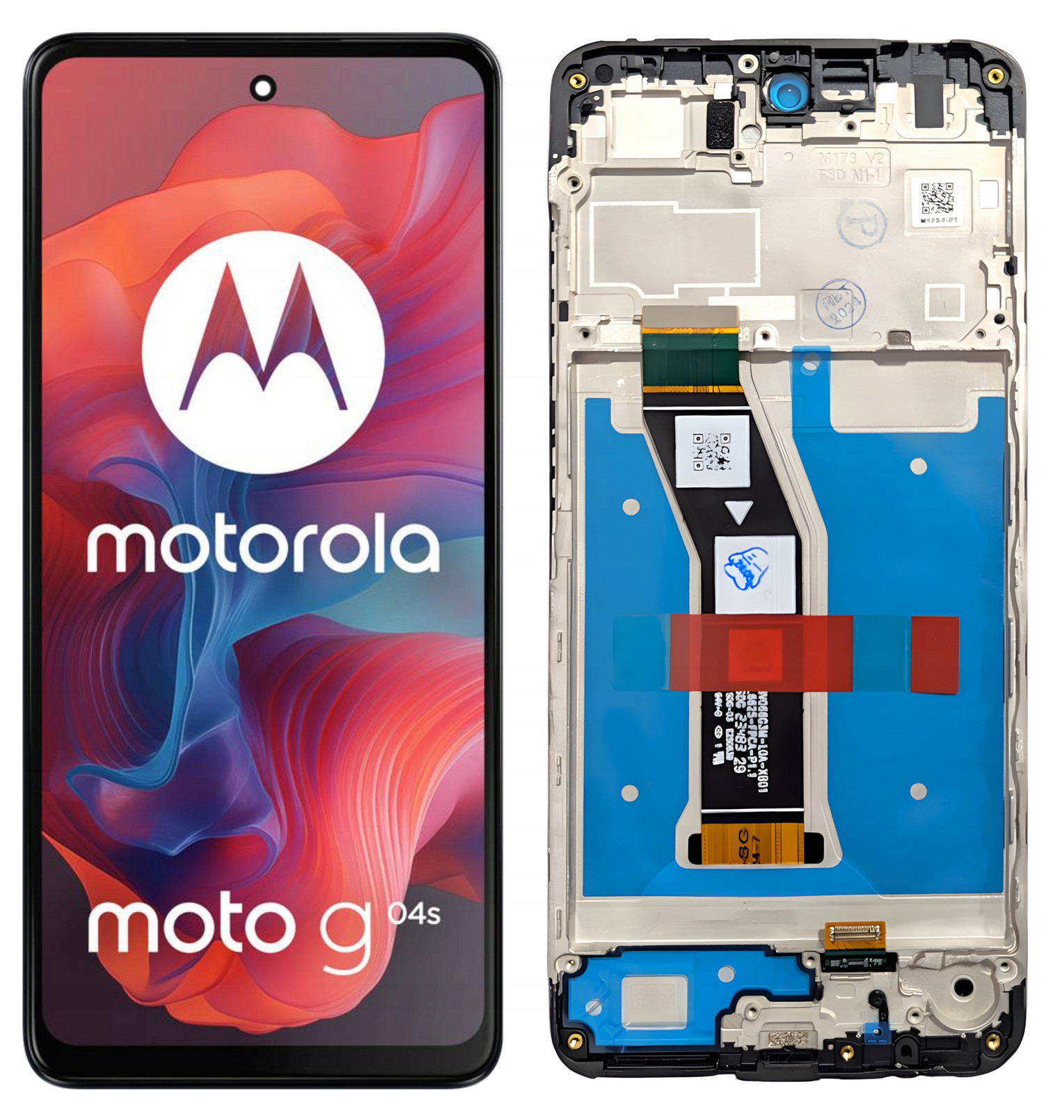 Displej Dotykový LCD Displej Pro Motorola Moto G04S Rámeček