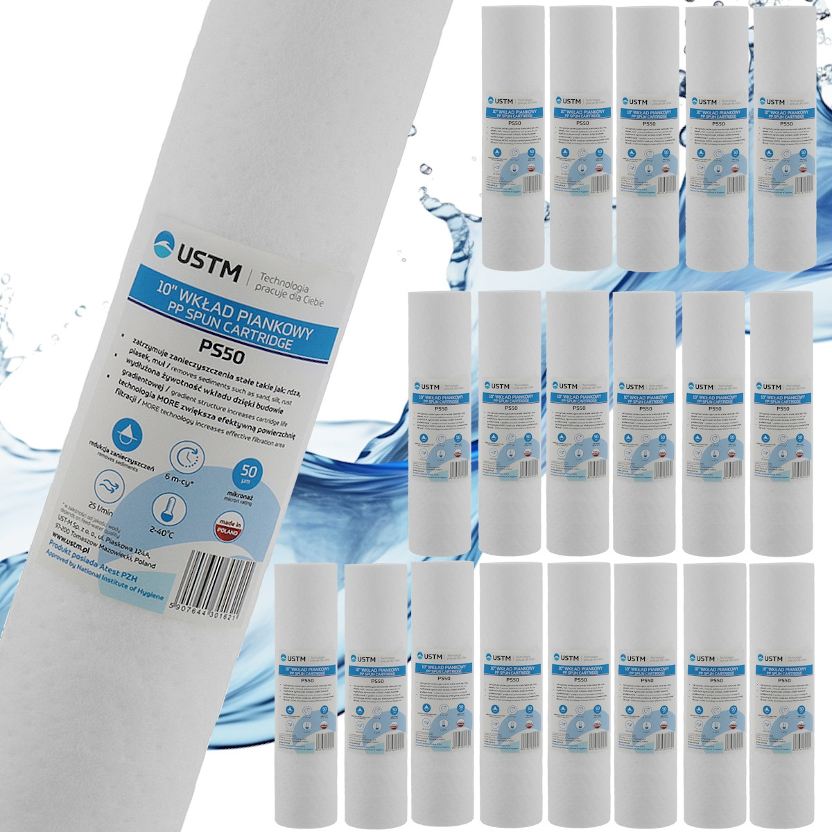 20 ks filtry náplně do filtrace vody 10