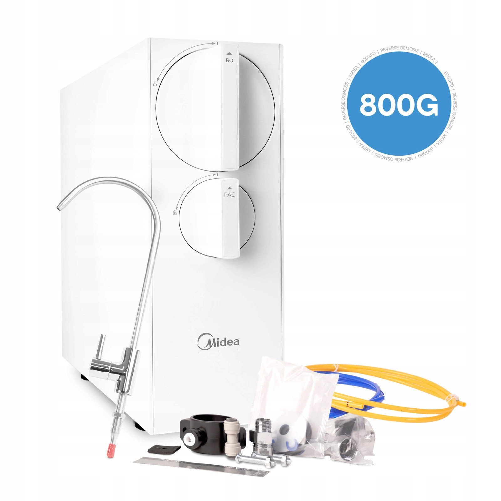 Beznádržový filtr reverzní osmózy s vodním čerpadlem Midea 800GPD