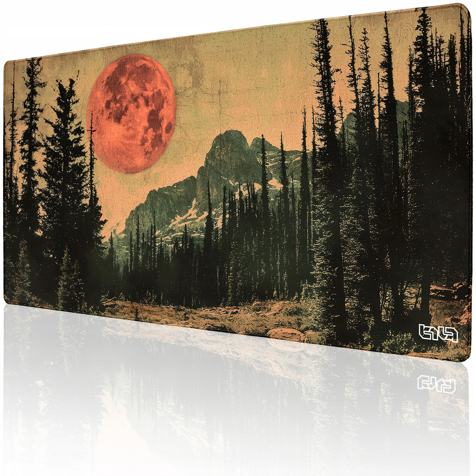 Velká Podložka Pod Myš Karmínový měsíc 100x50 Tilt Protiskluzová