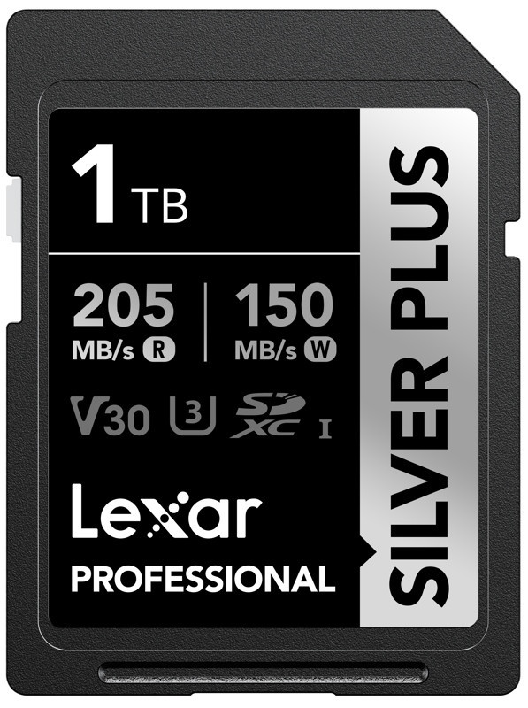 Lexar Sdxc Professional Silver Plus 1TB R205MB/s W150MB/s U3 V30 Uhs-i