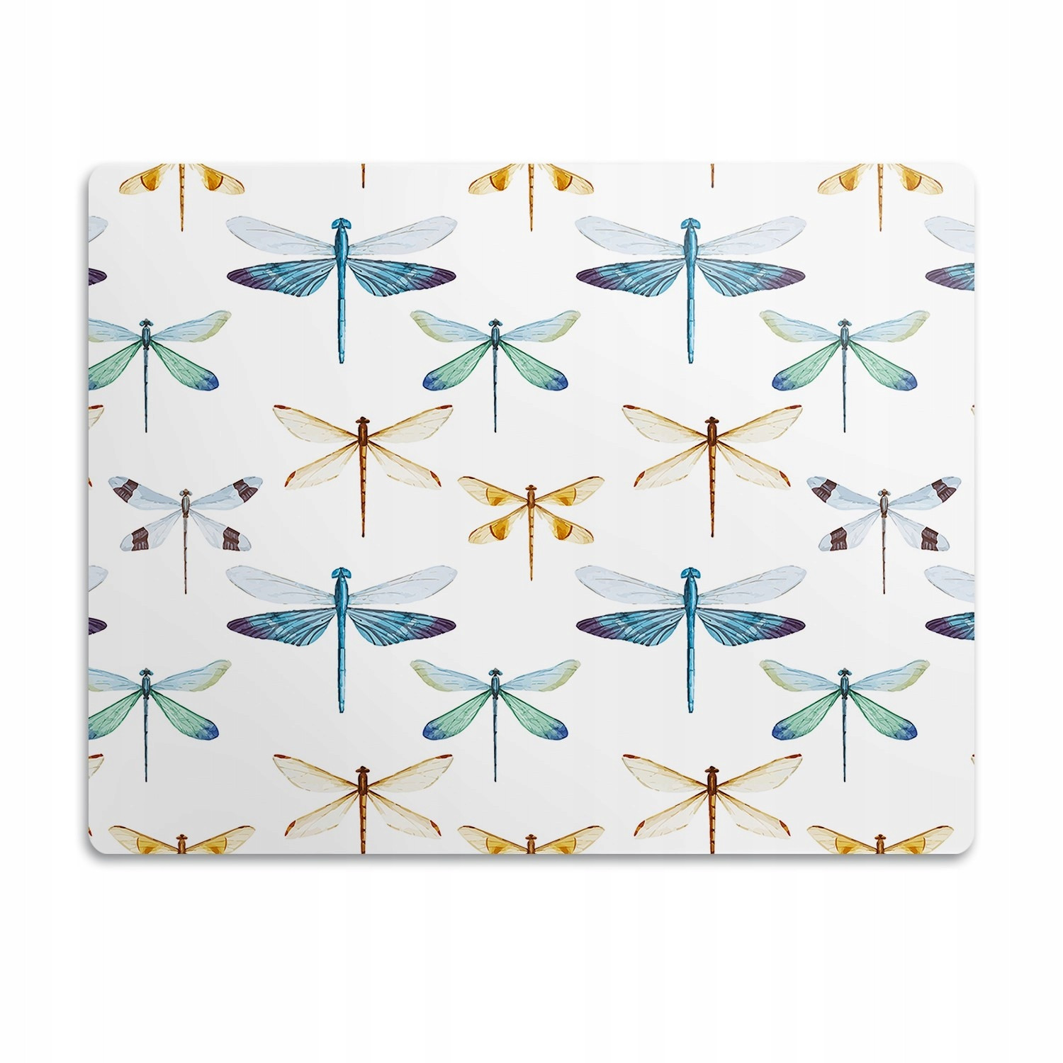 Voděodolná podložka pod misku Vážky hmyz 60x40 cm