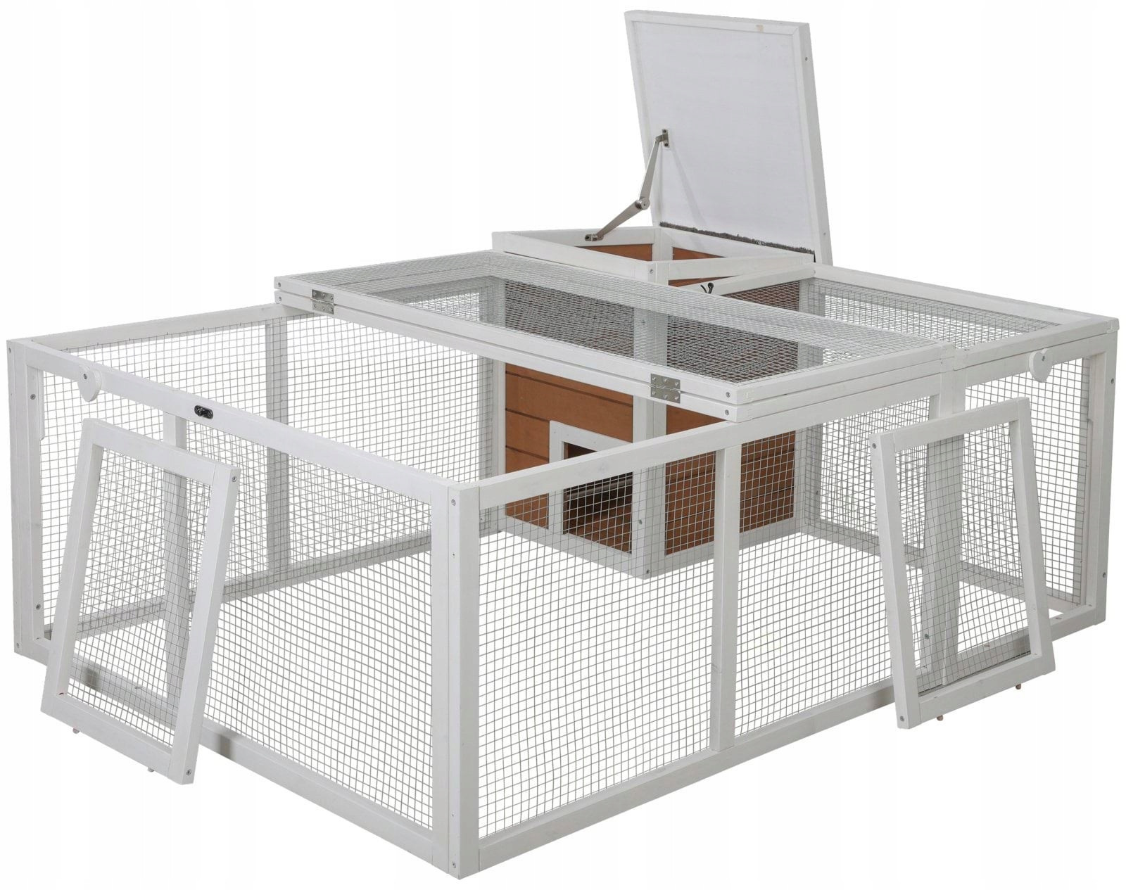 Kotec venkovní s integrovaným domečkem, 132 x 102 x 59 cm, Kerbl