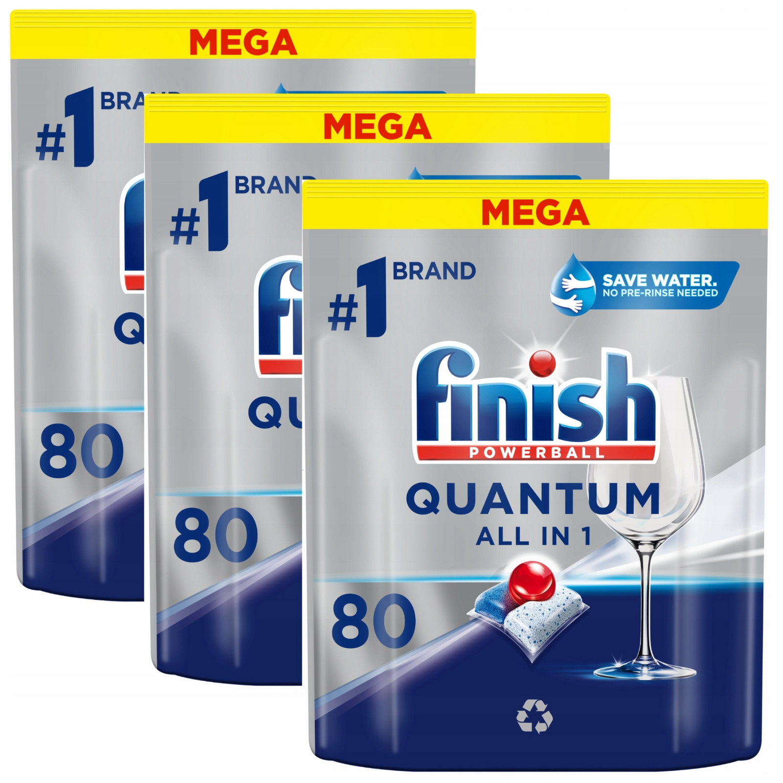 Finish Powerball Quantum ALL-IN-1 Kapsle Do Myčky Nádobí 240 Kusů