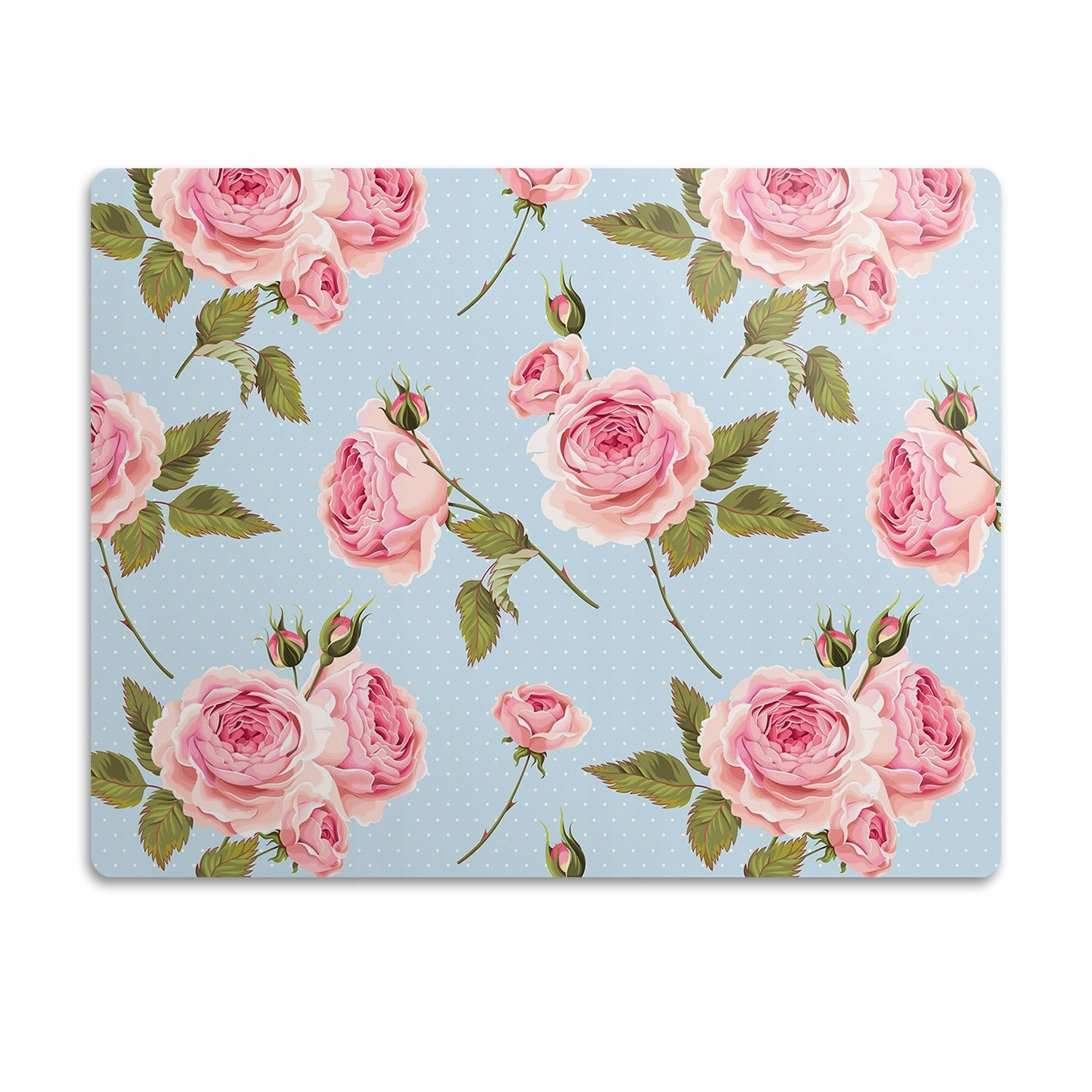 Podložka pod misku voděodolná Růže s listy 60x40 cm