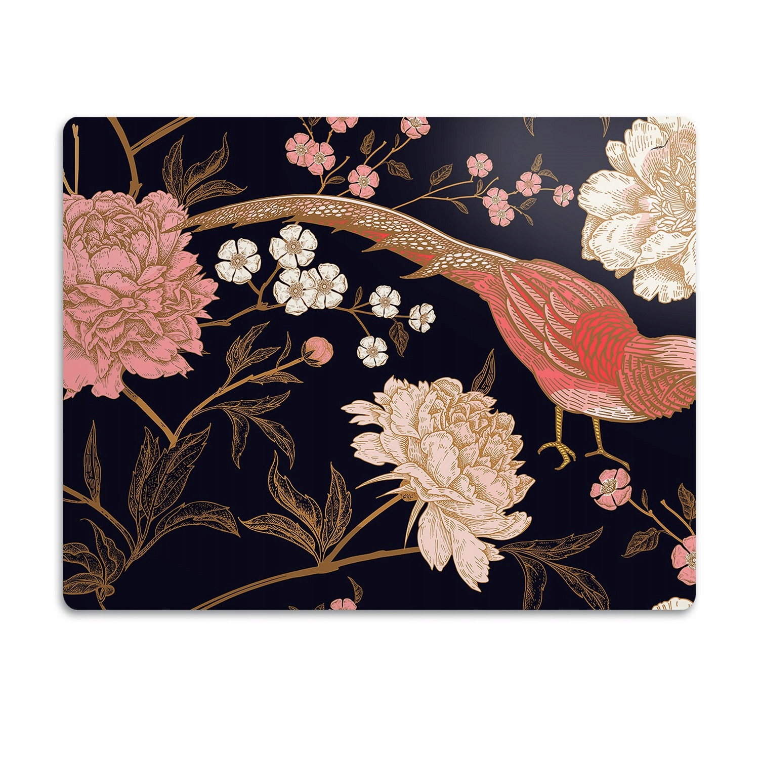 Ochranná podložka pod misky Pták a květiny 60x40 cm