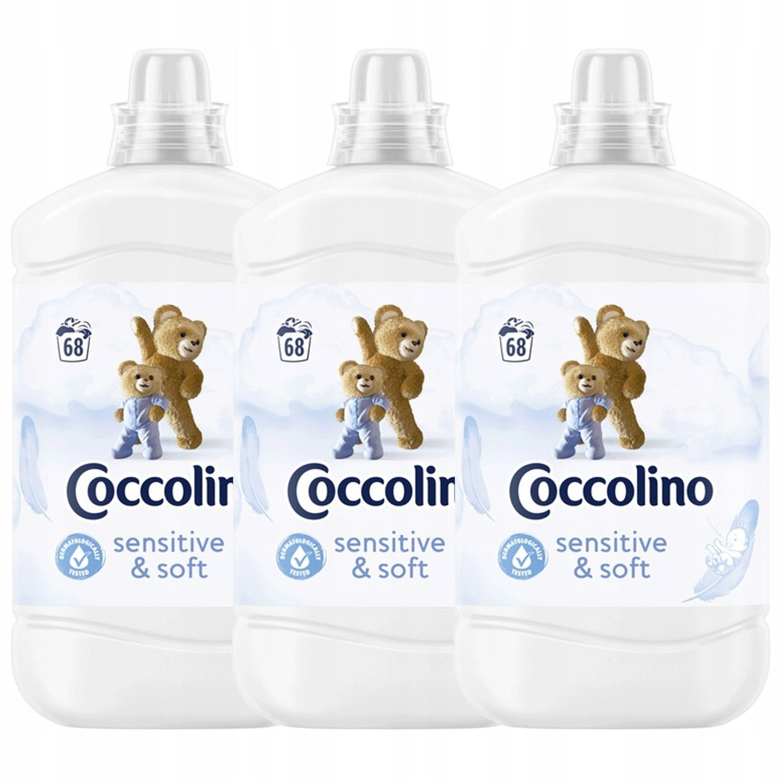 Coccolino Creations Sensitive & Soft tekutá aviváž 1,7L 68praní x3
