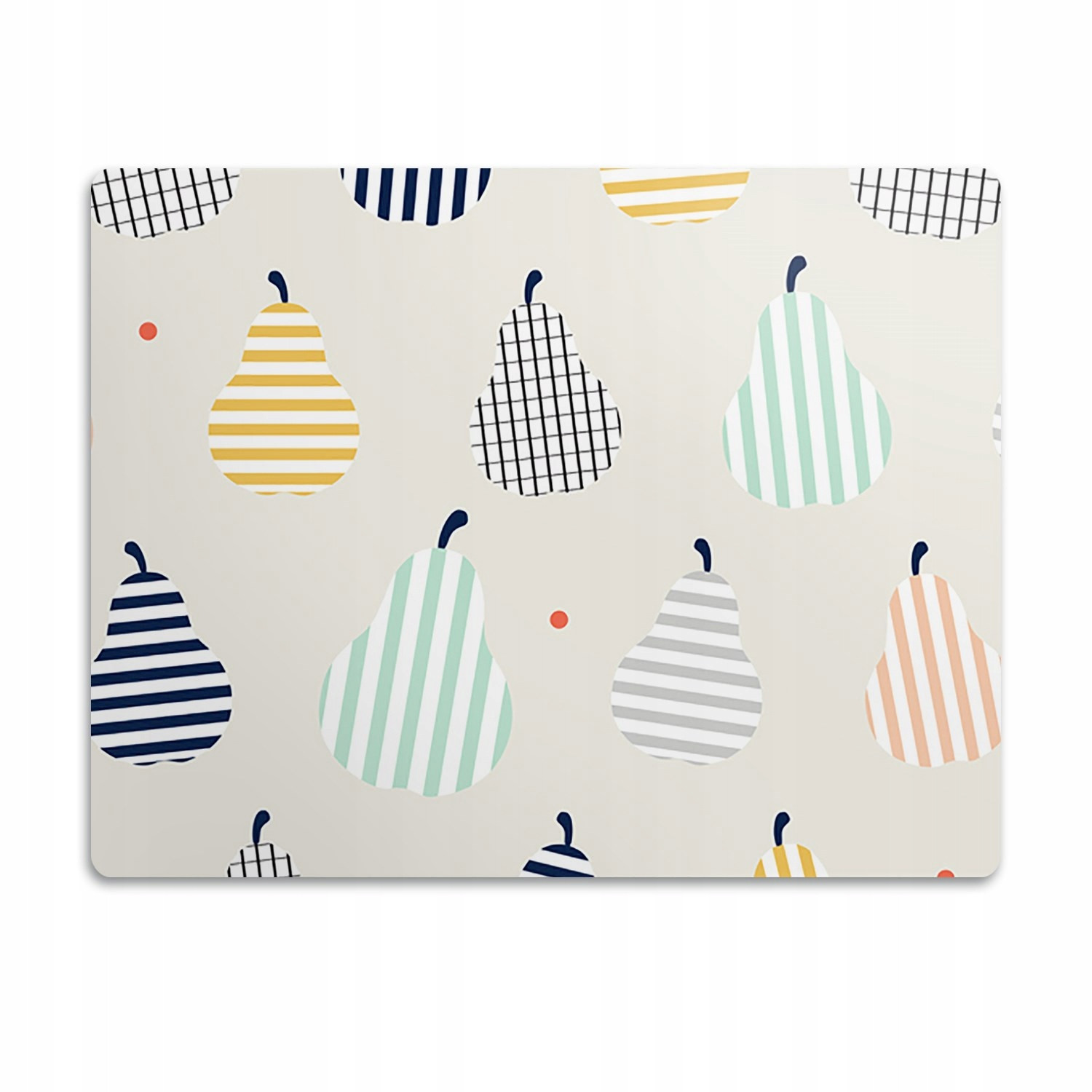 Voděodolná podložka pod misku pro psa Hrušky 60x40cm