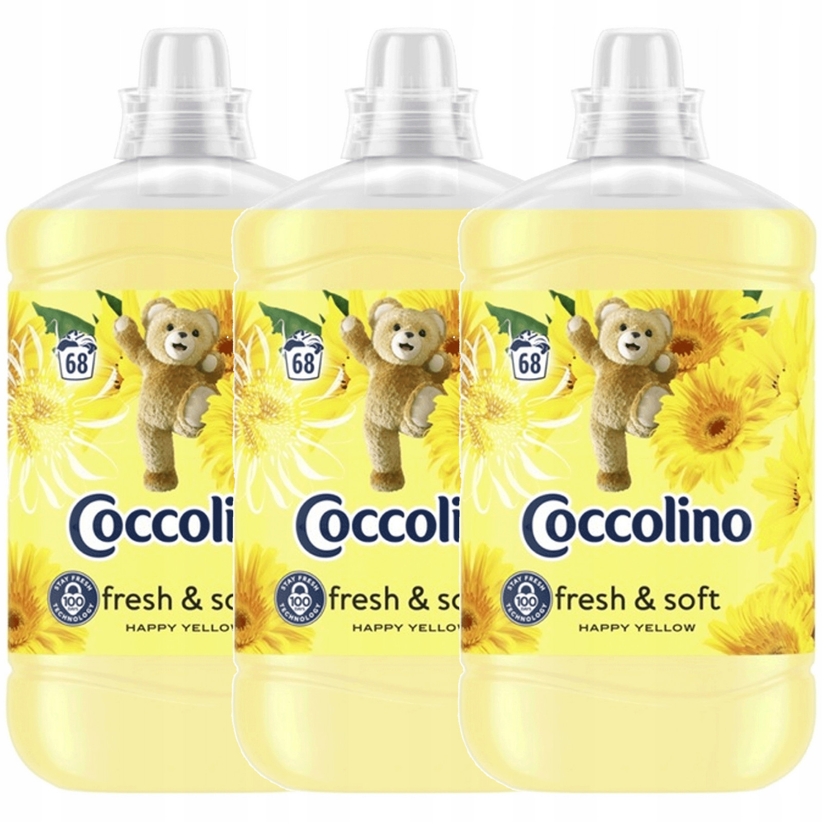Coccolino Creations Happy Yellow tekutá aviváž 1,7L 68praní x3
