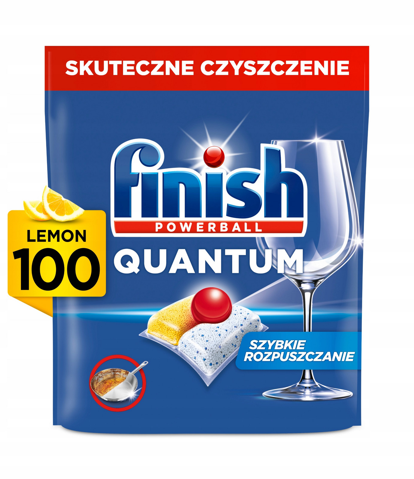 Finish Quantum All in 1 Kapsle do Myčky Lemon Citron 100 kusů