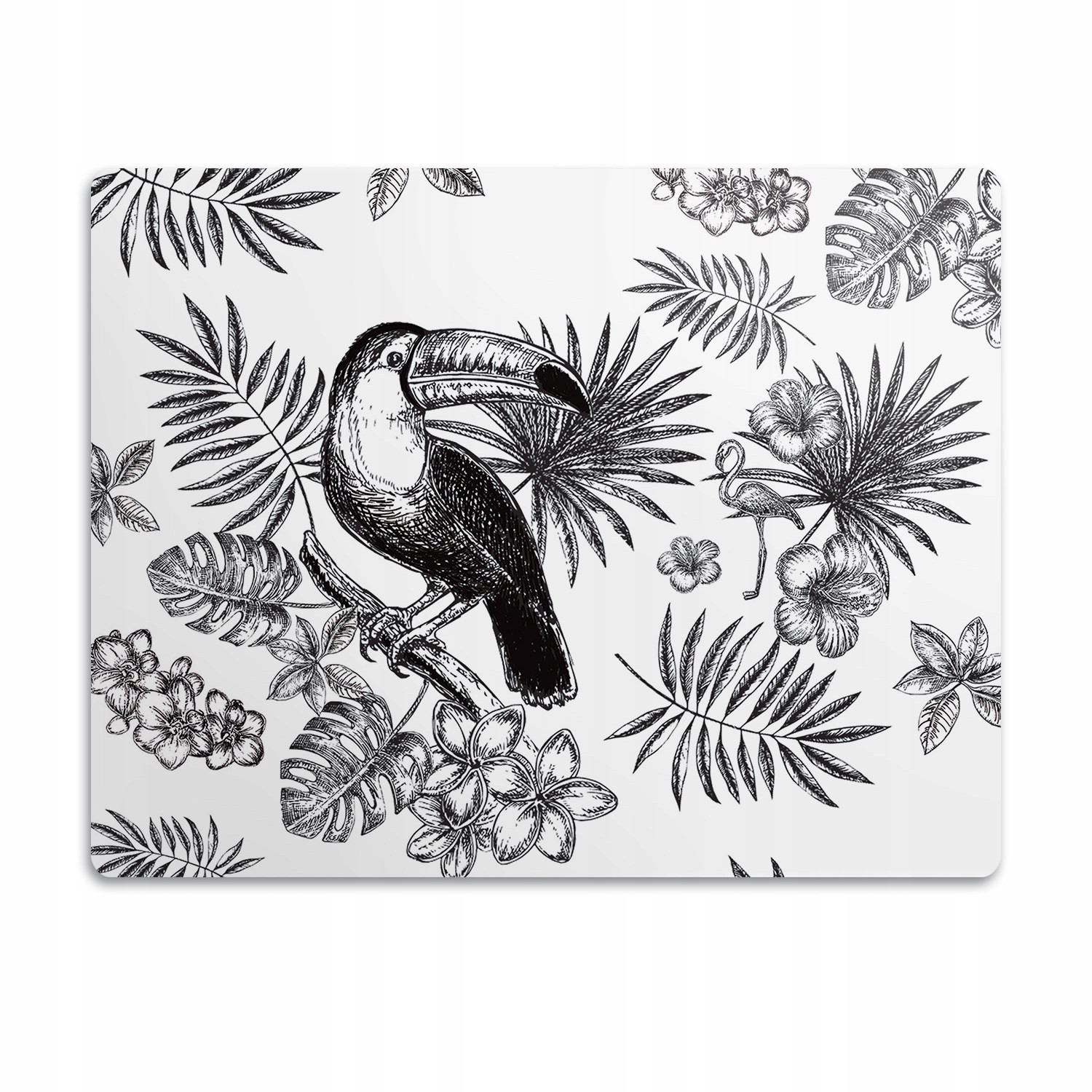 Pro psa podložka pod misky Černobílé tropy 60x40