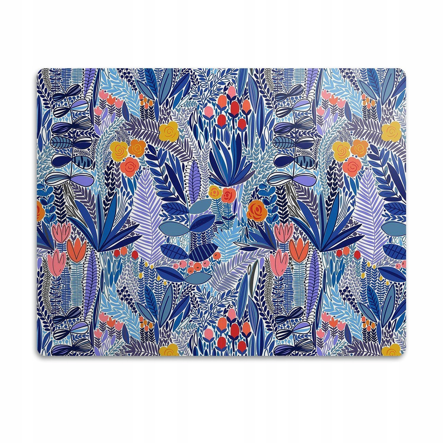 Flexibilní podložka pod misku Modré rostliny 60x40