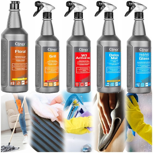 Clinex Gril Kuchyně Podlahy Koupelna Nábytek Okna 5v1 Univerzální Set Dům