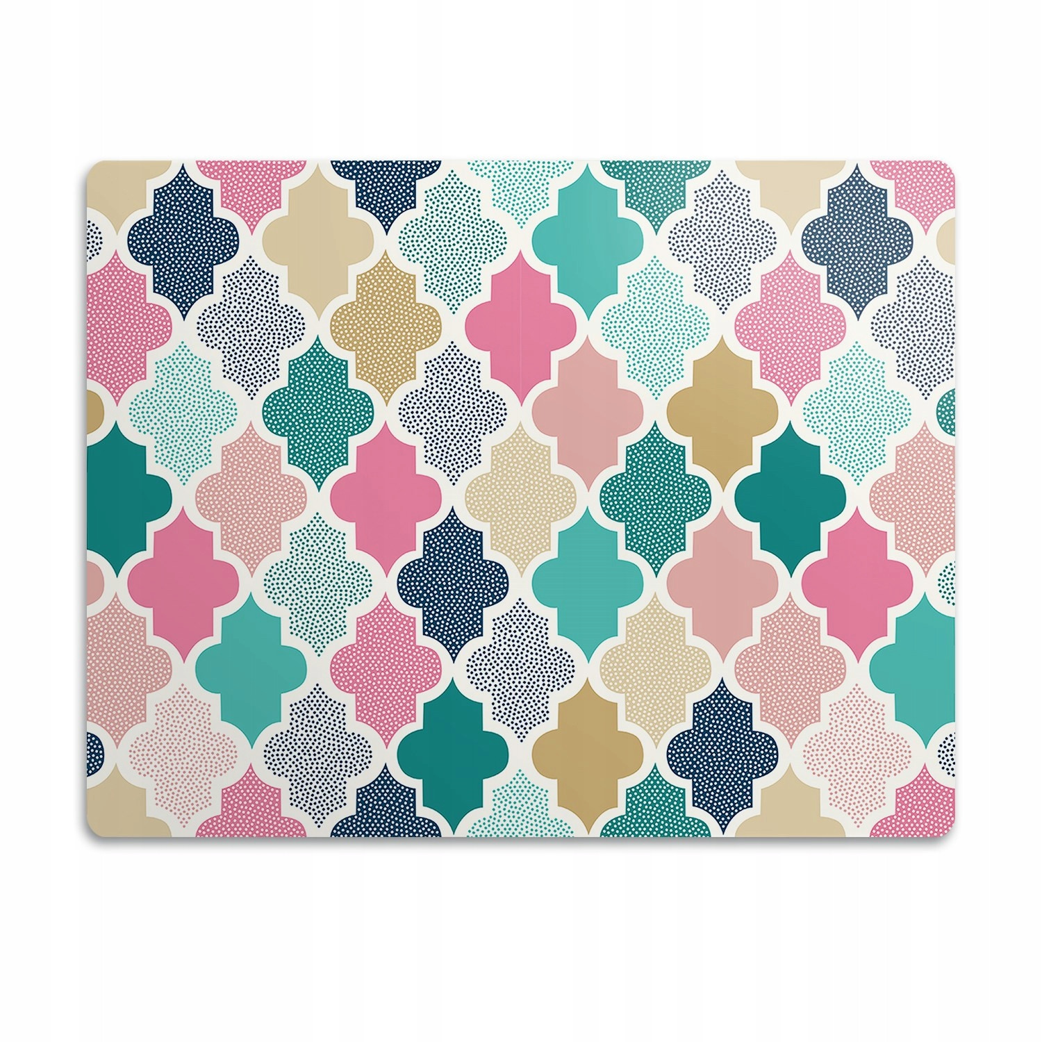 Podložka pod misku pro kočky psa Barevná šablona 60x40