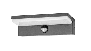 Venkovní svítidlo nástěnné s PIR ORNO Adviti AD-OP-6576BLPMR4, PACHIRA LED 9W, 500lm, IP54, 4000K, černé