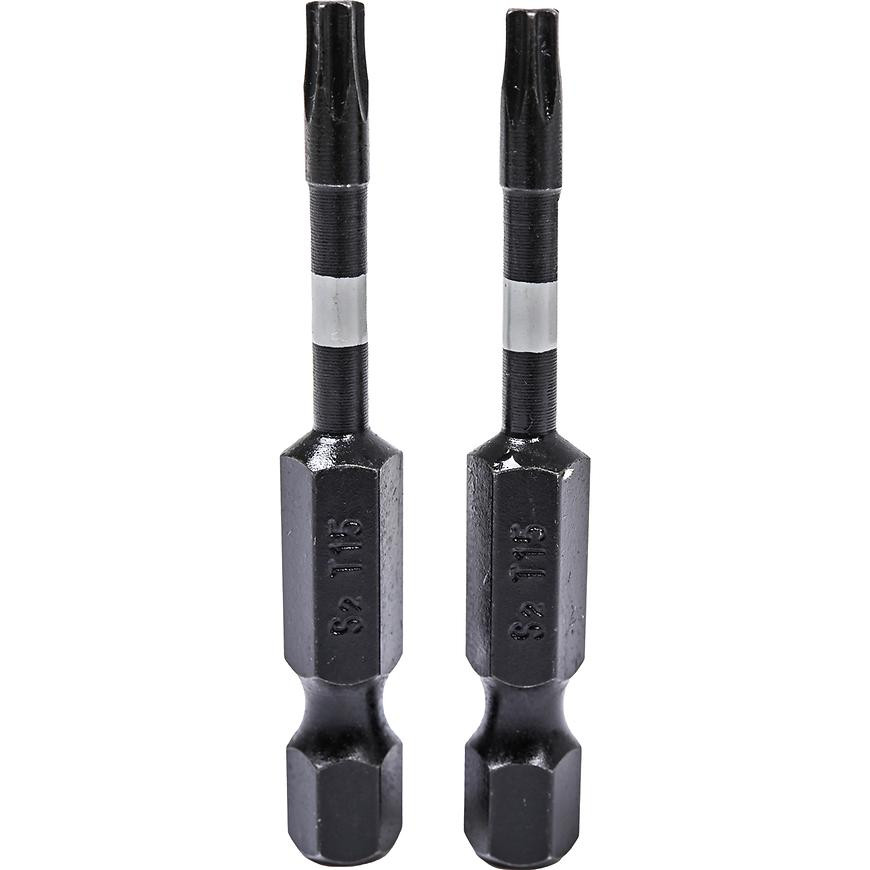Rázové šroubovací bity Torx T15x50 mm 2 ks