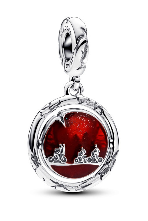 Pandora Stříbrný přívěsek svítící ve tmě Upside Down Stranger Things 793563C01