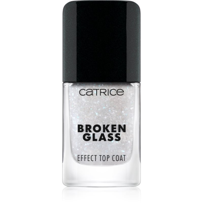 Catrice Broken Glass Effect Top Coat vrchní lak na nehty se třpytkami odstín 050 Sparkling Reflection 10.5 ml