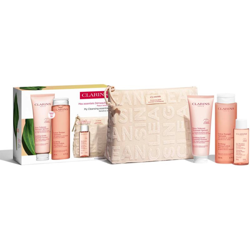 Clarins Cleansing Essentials Sensitive Skin dárková sada pro všechny typy pleti