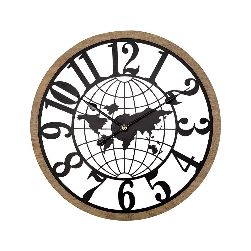 Designové nástěnné hodiny s motivem světa vyrobené v kombinaci dřeva a kovu. Okolí číselníku lemuje dřevěné okruží. Hodiny dokonale vyniknou na stěnách domácností i firem, a díky MPM Mundu