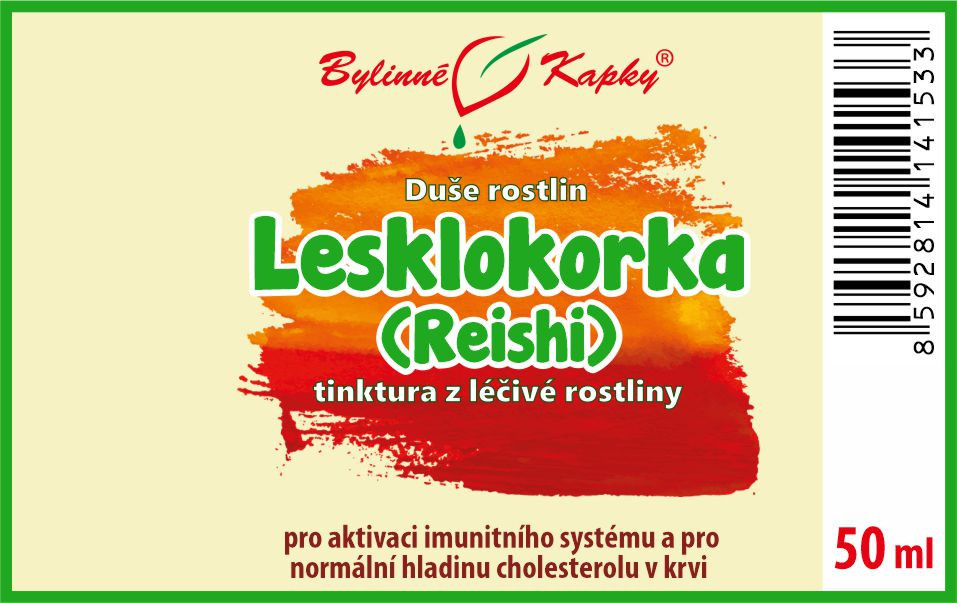Lesklokorka (reishi, ganoderma) (TCM) - Bylinné kapky (tinktura) Duše rostlin 50 ml