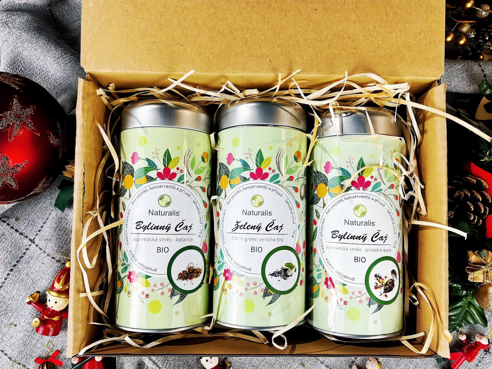 Vánoční sada bylinných čajů Naturalis (Pohoda) - 3 ks