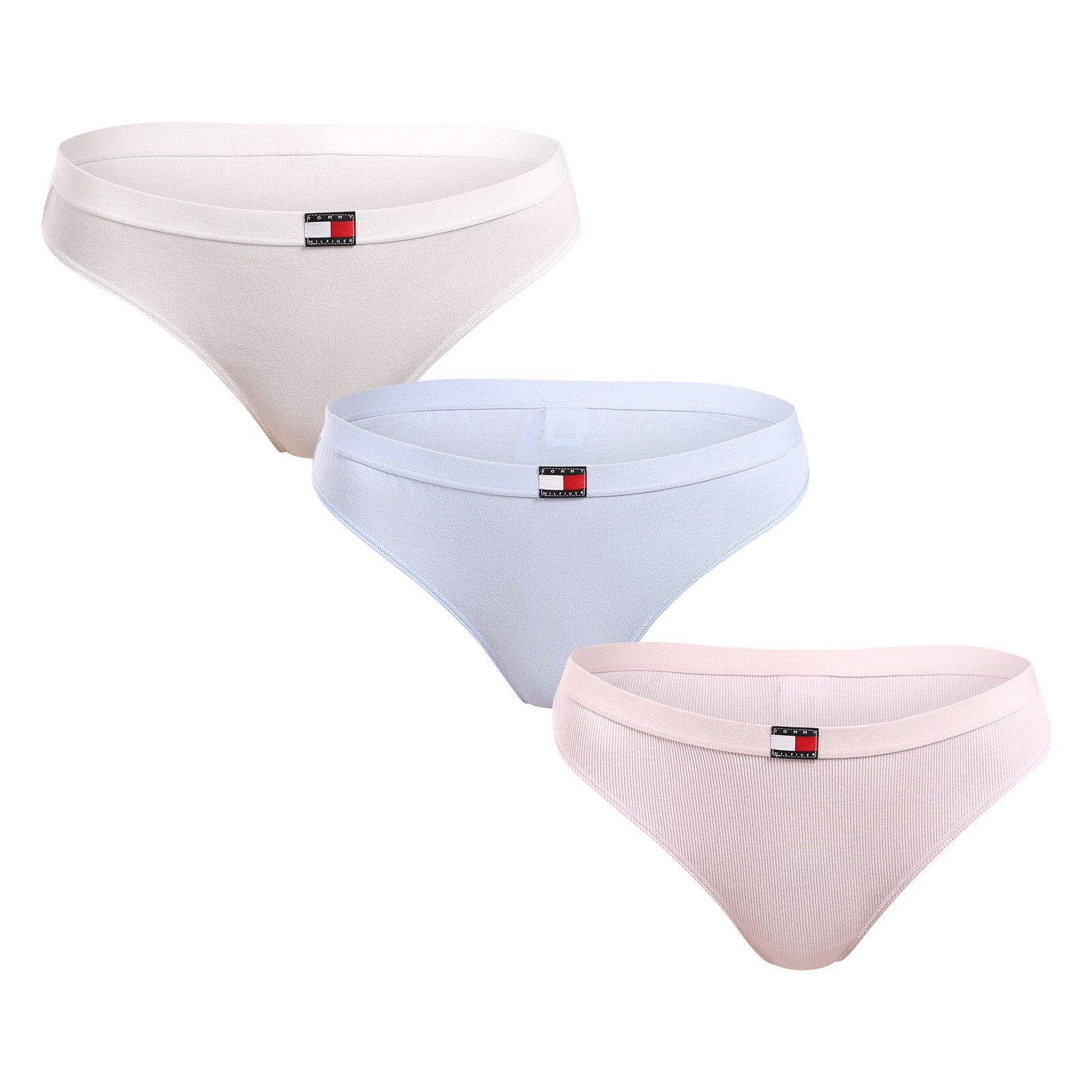 3PACK dámská tanga Tommy Hilfiger vícebarevná (UW0UW05641 0IC) XS