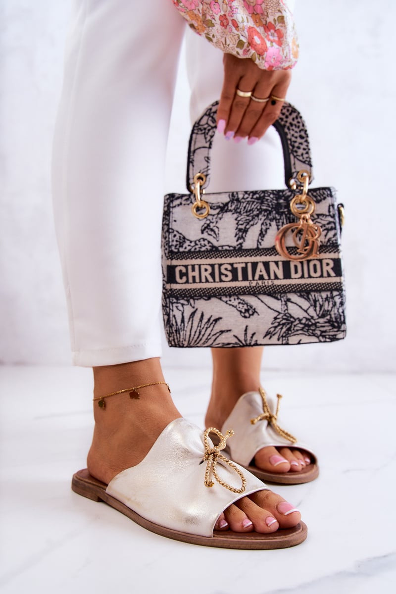 Zazoo Kožené Dámské pantofle Nicole