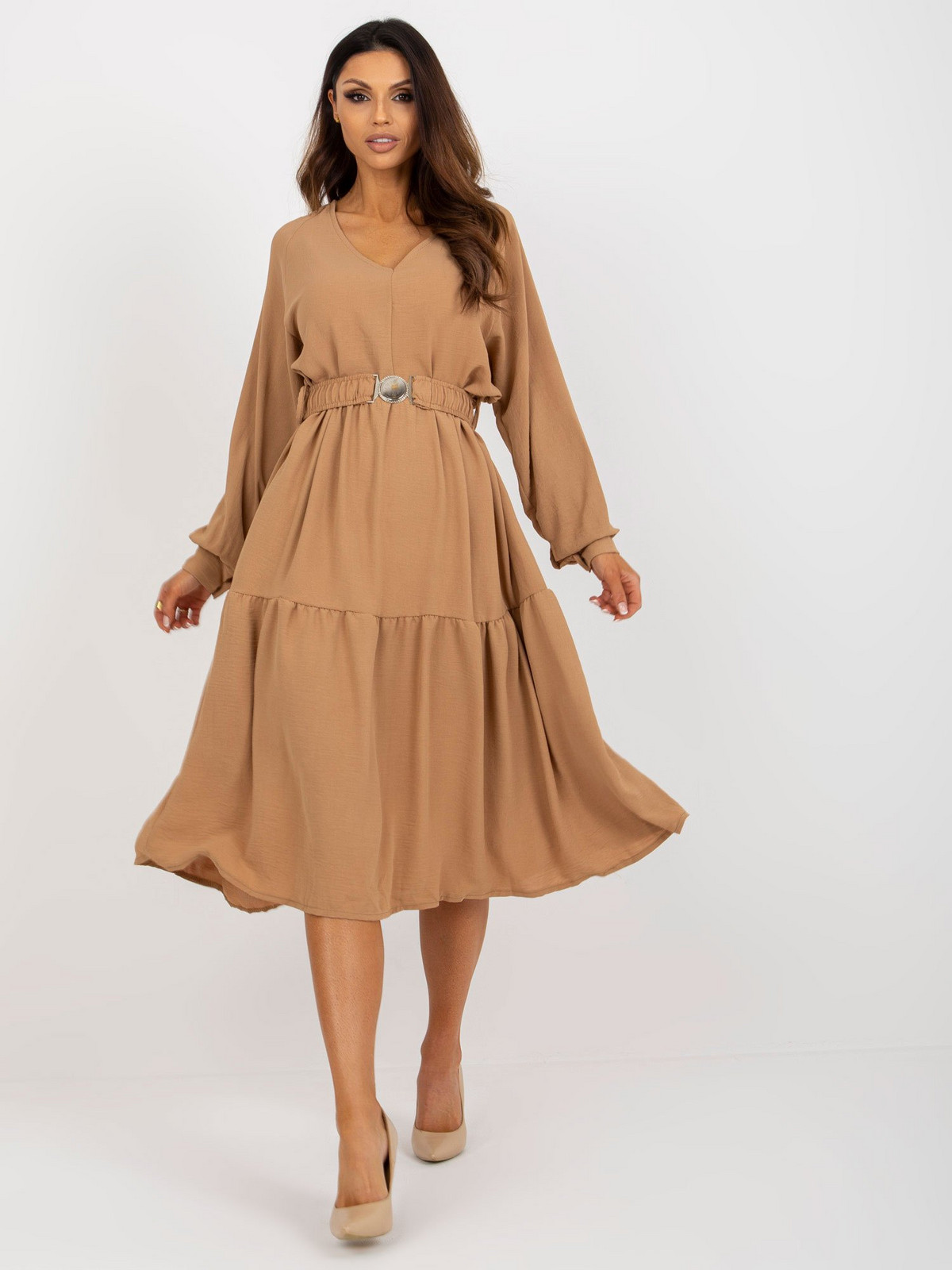 Dress-TW-SK-BI-2021706.93P-camel