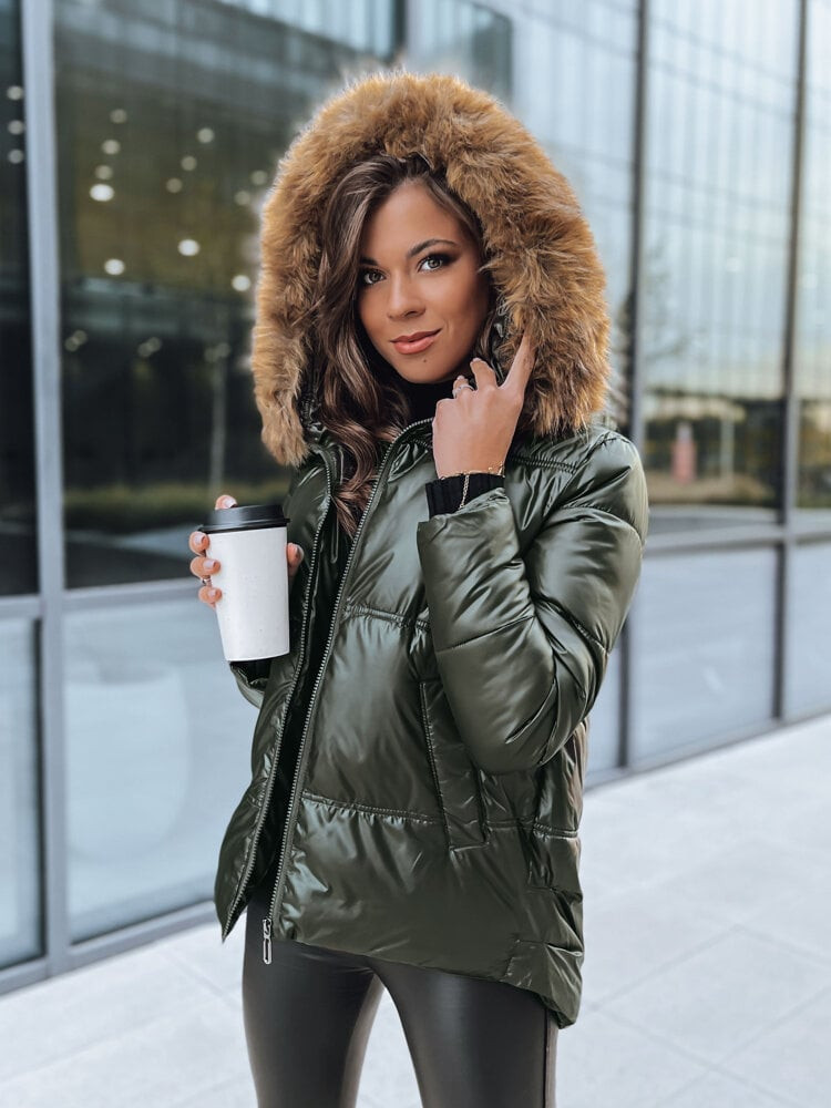 Dámská zimní bunda SPARKLE Barva zelená DSTREET