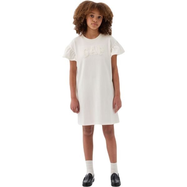GAP ACTIVE Dívčí šaty, bílá, velikost